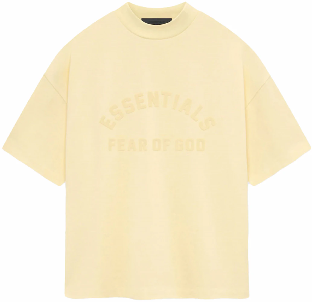 Fear of God Essentials Heavy Jersey S/S Tee Garden Yellow Men's - FW23 - US