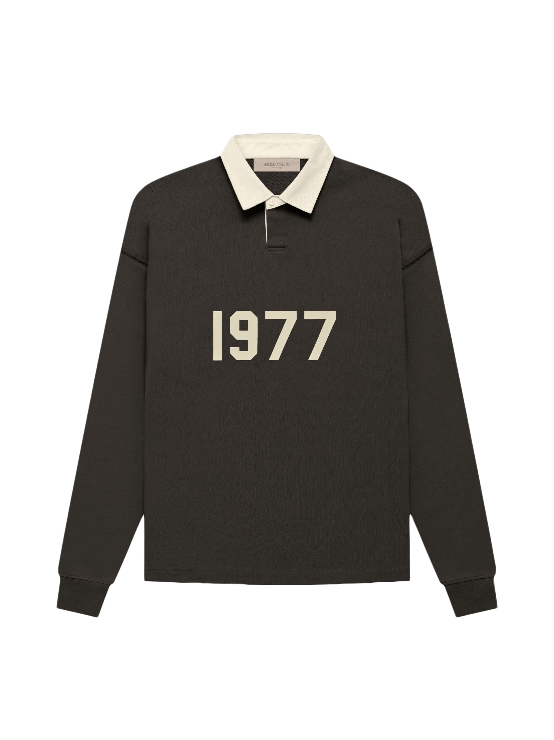 ☆Essentials 1977 rugby ラグビーシャツ オフブラックM-