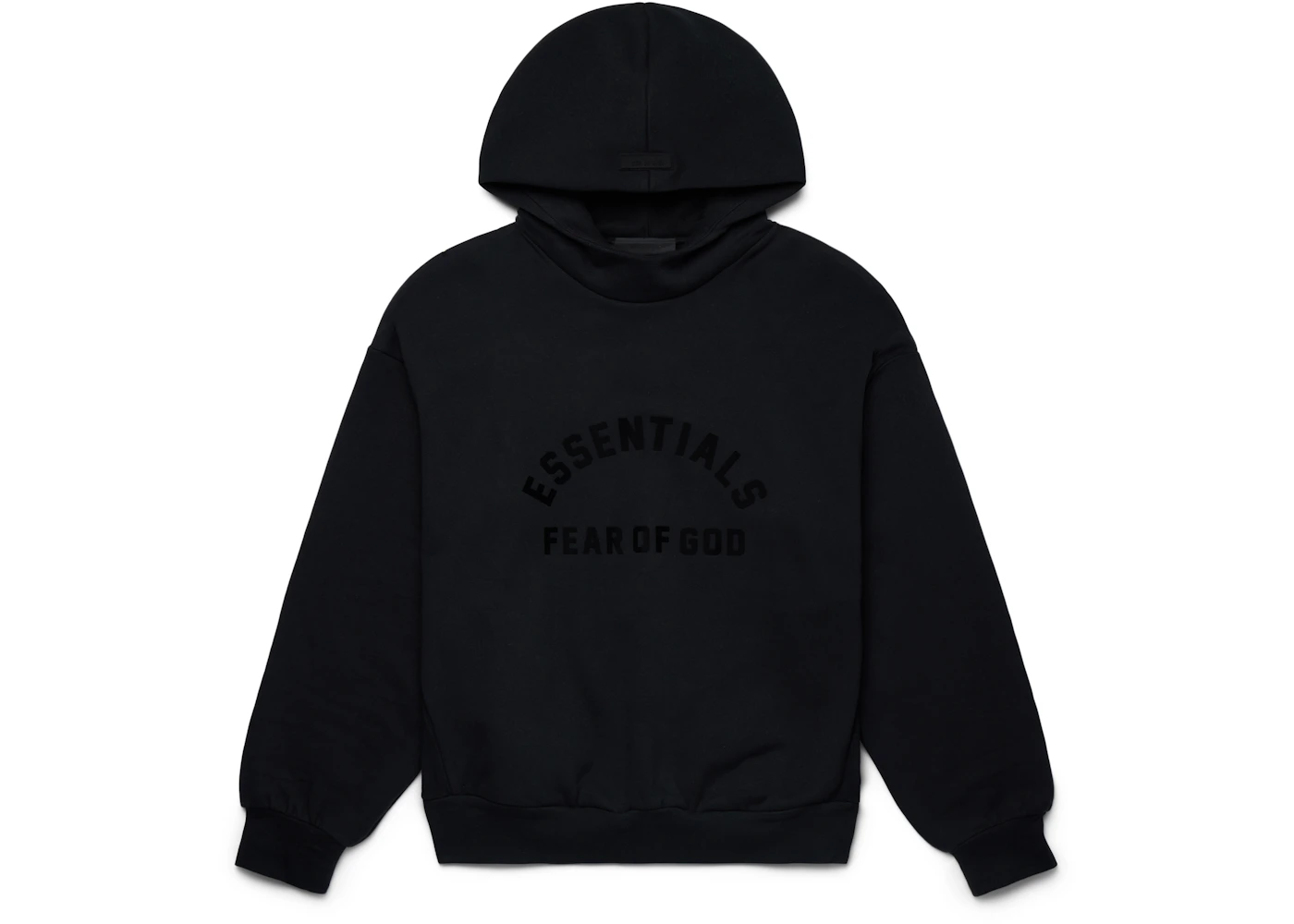 Fear of God Essentials Arch Logo Hoodie Jet Black Men's - SS23 - US