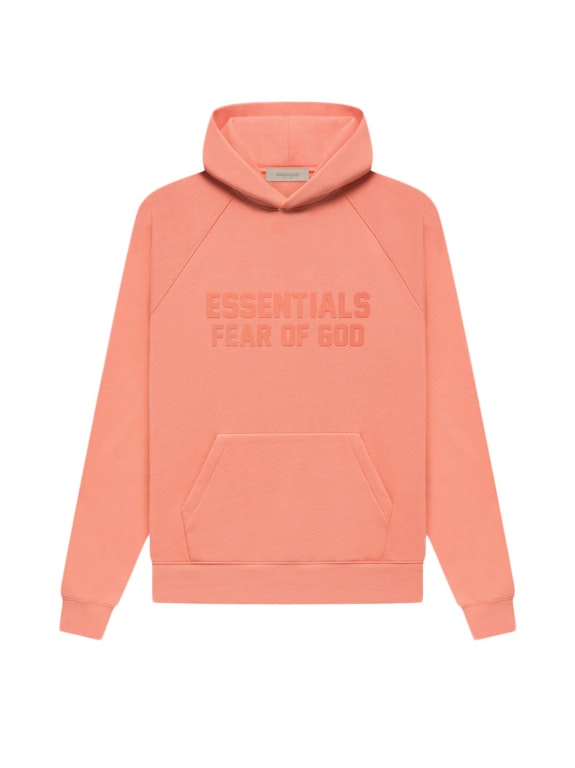 Pre-owned Fear Of God Essentials Hoodie Coral