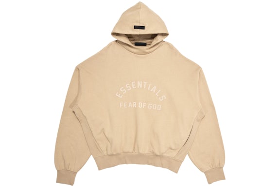 Hoodie Fear of God Essentials en beige sucio