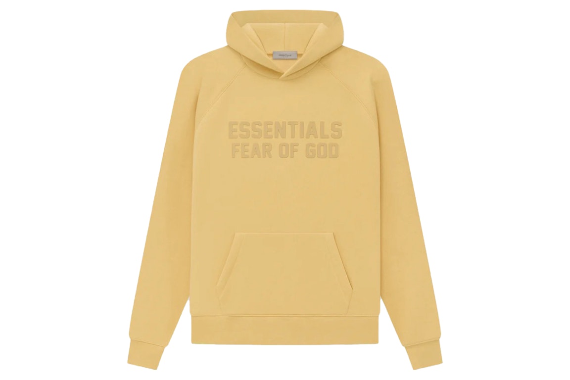 Pre-owned Fear Of God Essentials Hoodie Light Tuscan