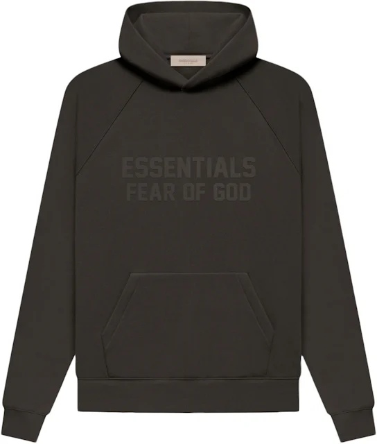 Fear of God Essentials Hoodie Off Black Men's - FW22 - US