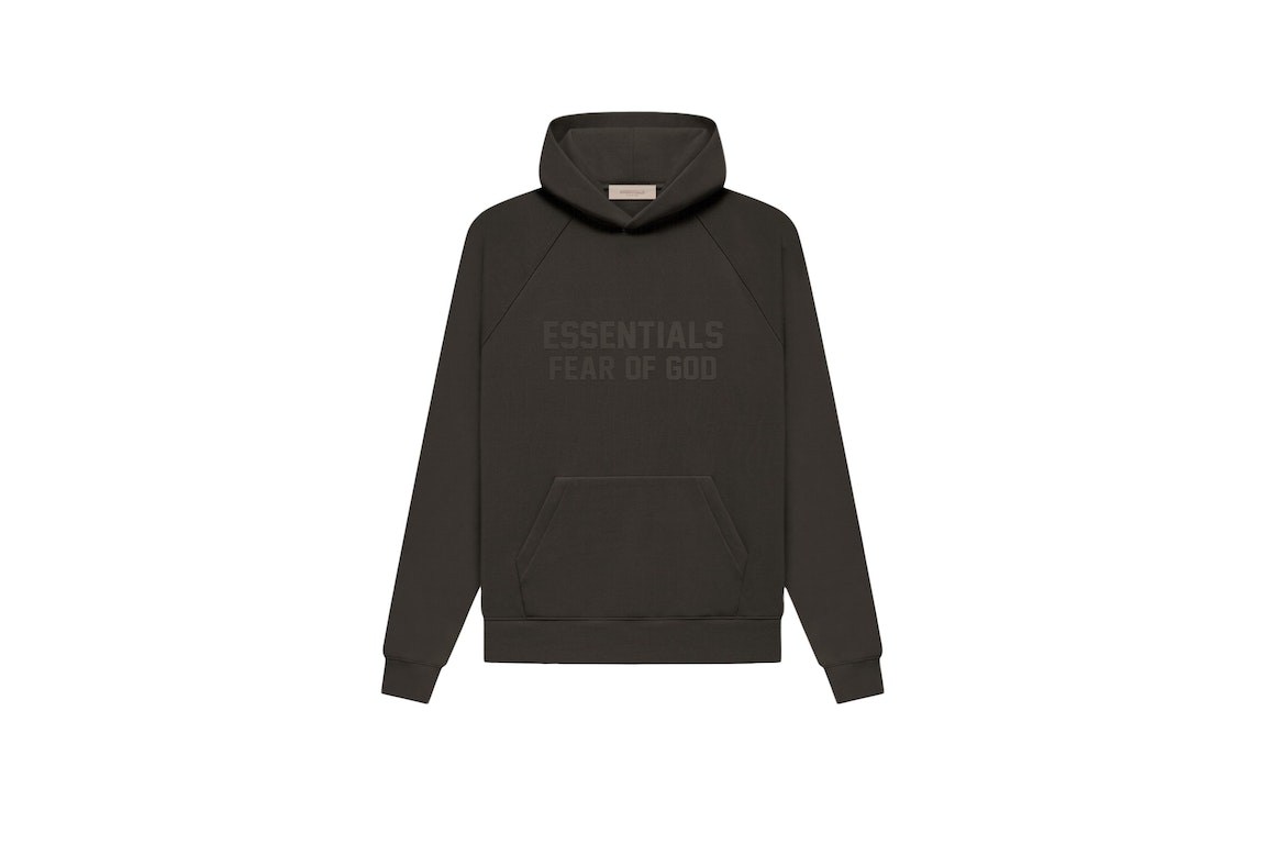 Pre-owned Fear Of God Essentials Hoodie Off Black
