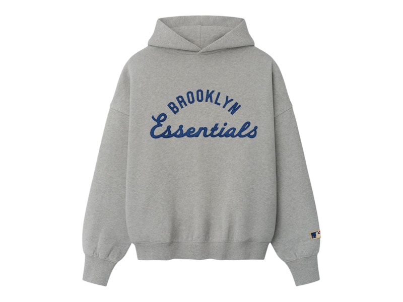 Men's Fear of God Essentials Jackie Robinson Day Merch Hoodie in Warm Heather