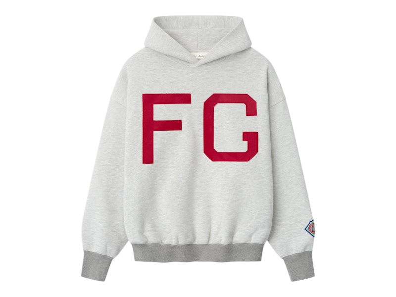 Men's Fear of God Essentials Jackie Robinson x NLBM Sport Hoodie in Light Heather
