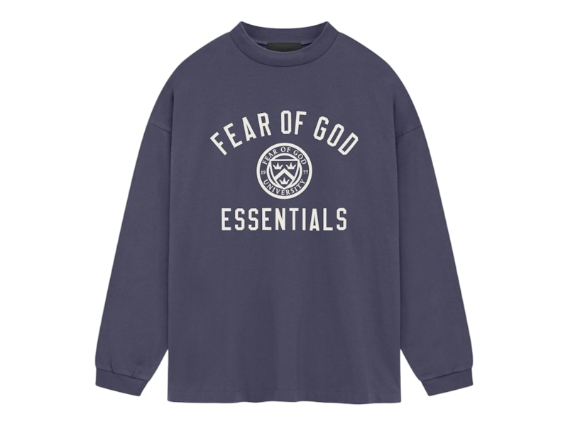 Fear of God Essentials Jersey Long Sleeve Tee Marine Men's