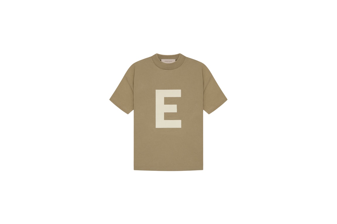 Pre-owned Fear Of God Essentials Kids Big E Pocket T-shirt Oak
