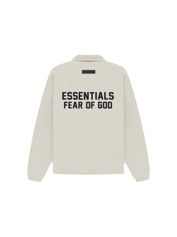 Pre-owned Fear Of God Essentials Kids Coaches Jacket Wheat