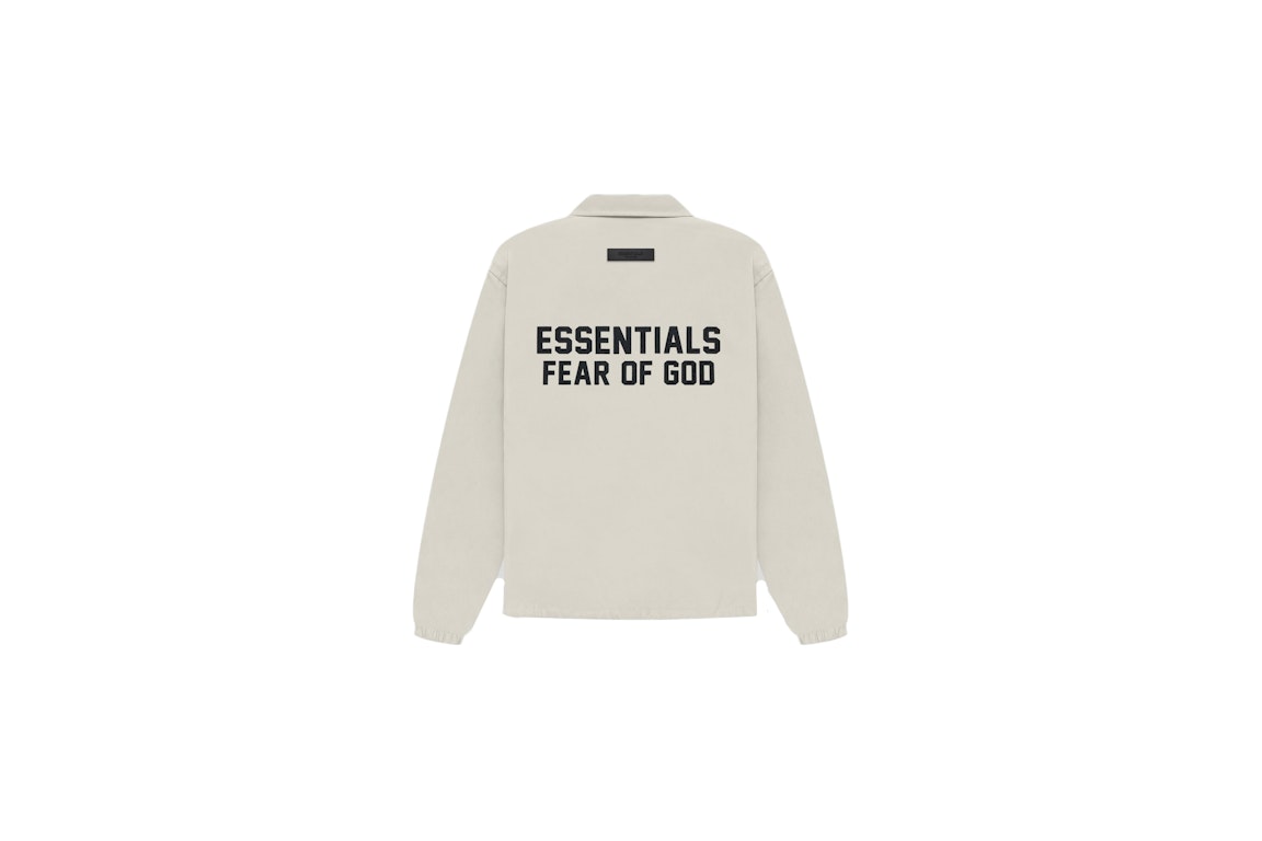 Pre-owned Fear Of God Essentials Kids Coaches Jacket Wheat