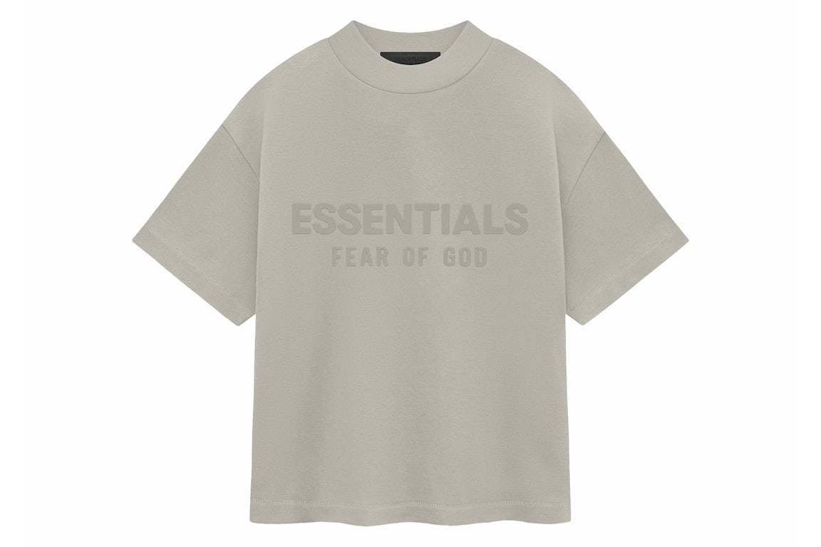 Pre-owned Fear Of God Essentials Kids Crewneck T-shirt Seal