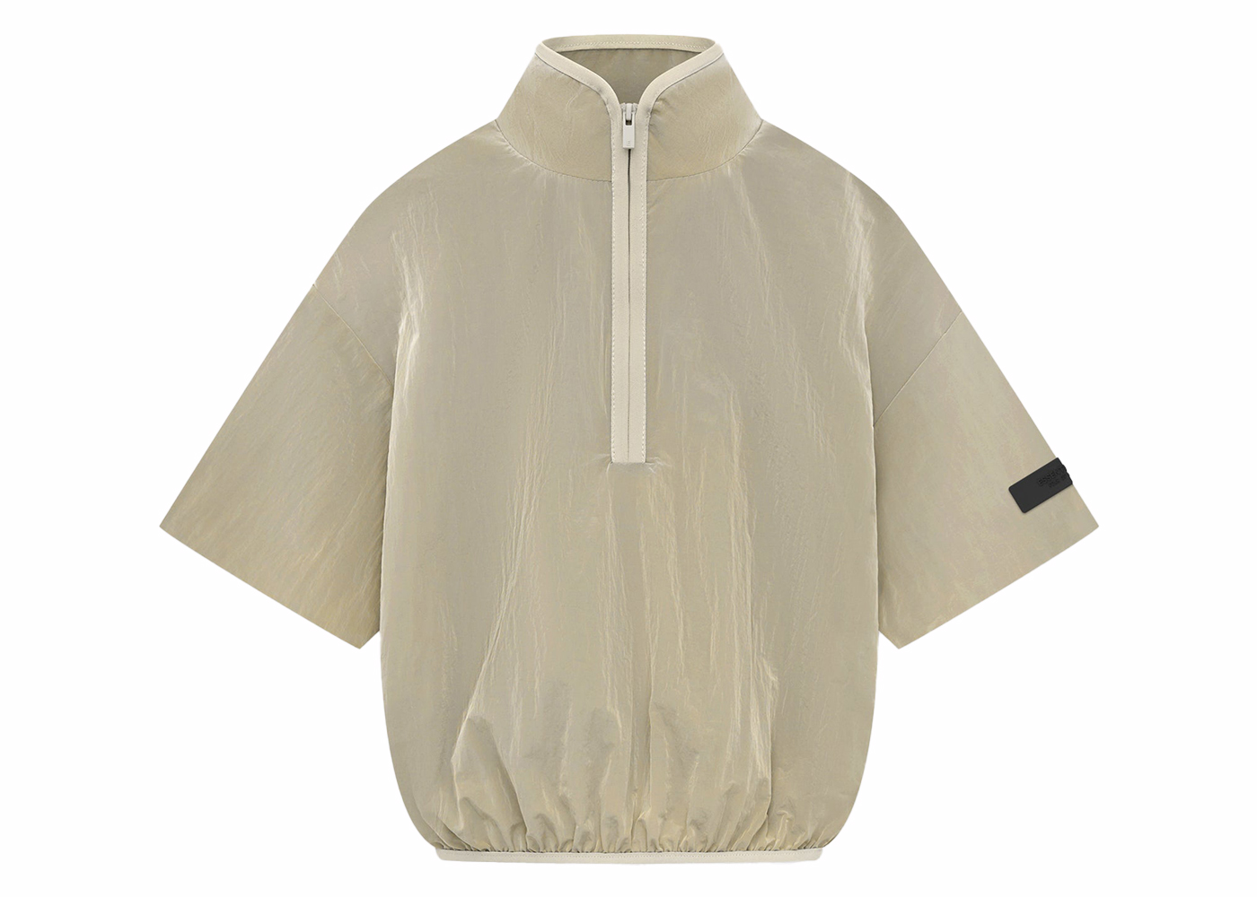 Fear of God Essentials Kids Crinkle Nylon Halfzip S/S Shirt Garden ...