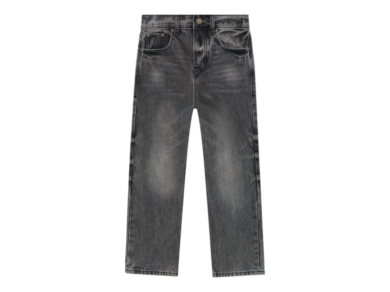 Pre-owned Fear Of God Essentials Kids Denim 5pocket Jean In Vintage Black