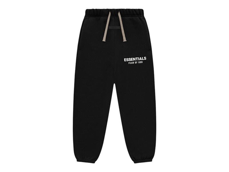 Pre-owned Fear Of God Essentials Kids Fleece Essential Sweatpant In Black