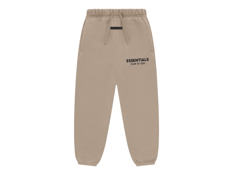 Pre-owned Fear Of God Essentials Kids Fleece Essential Sweatpant In Desert Sand
