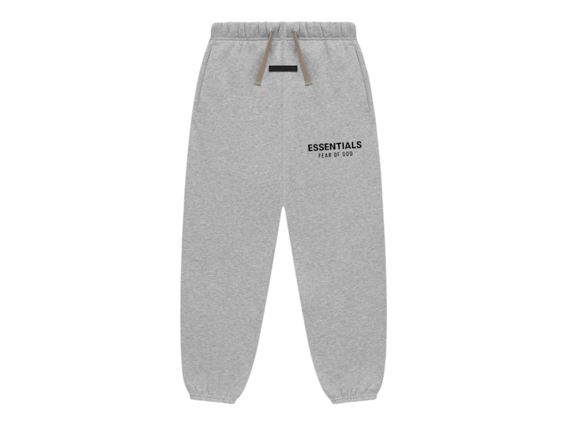 Pre-owned Fear Of God Essentials Kids Fleece Essential Sweatpant In Light Heather Gray
