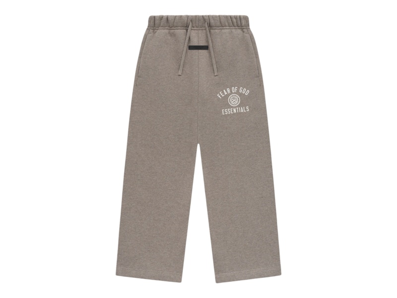 Pre-owned Fear Of God Essentials Kids Fleece Relaxed Sweatpant In Heather Gray