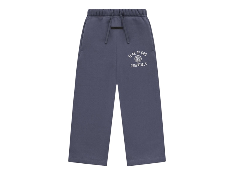 Pre-owned Fear Of God Essentials Kids Fleece Relaxed Sweatpant In Marine