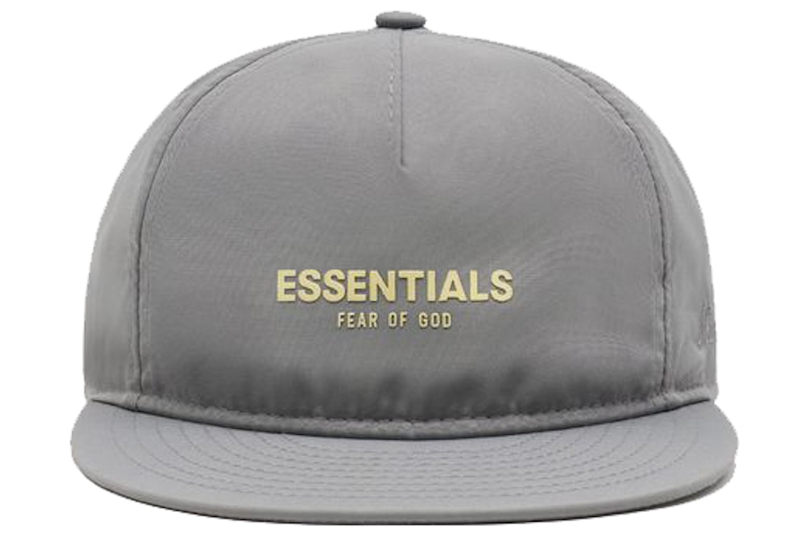 Pre-owned Fear Of God Essentials Kids Hat Misty Morning