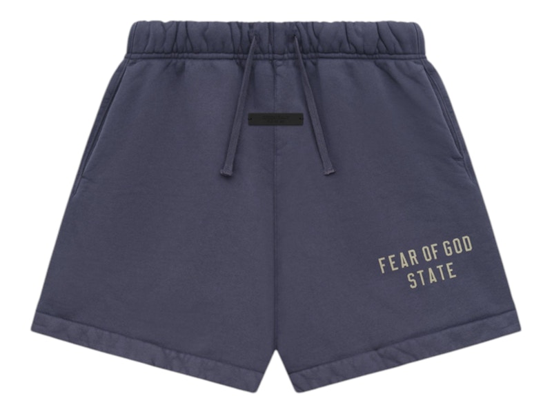 Fear of God Essentials Kids Heavy Fleece Soccer Short Marine