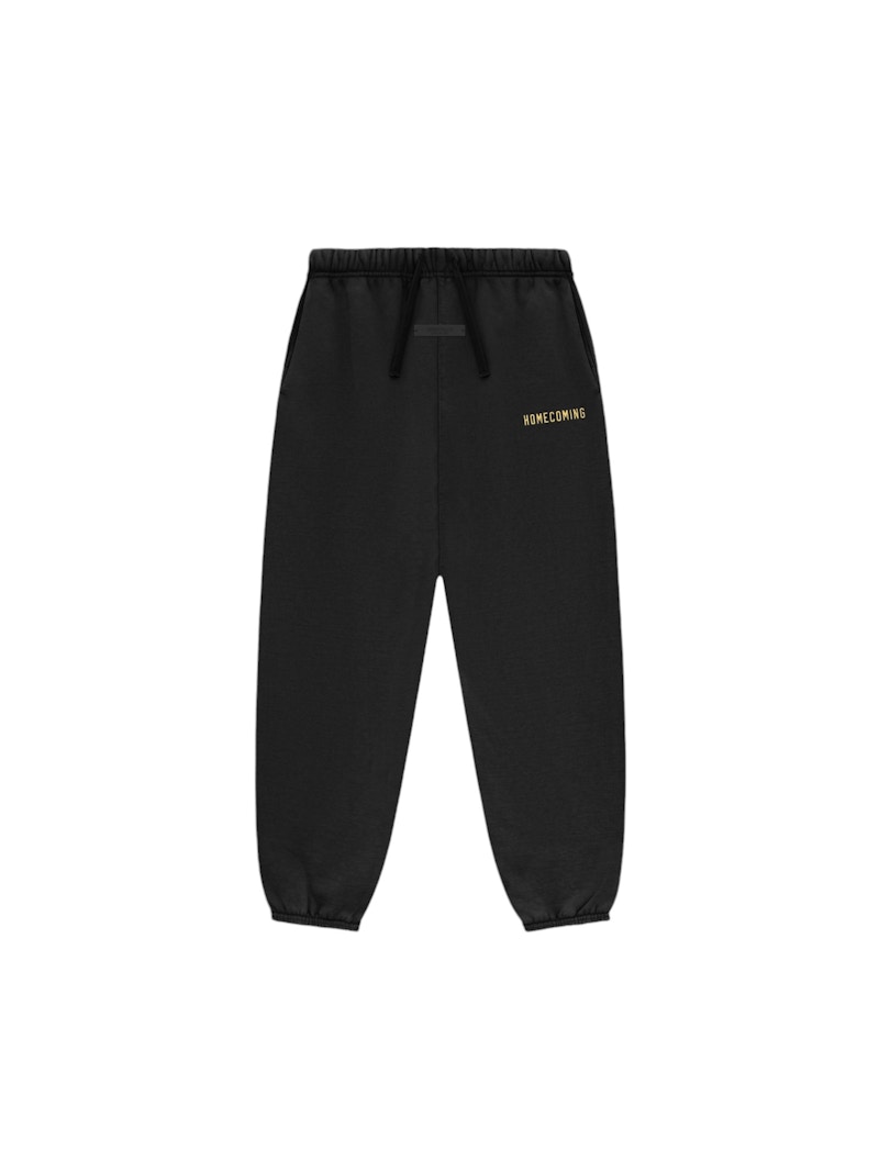 Pre-owned Fear Of God Essentials Kids Heavy Fleece Sweatpant In Black