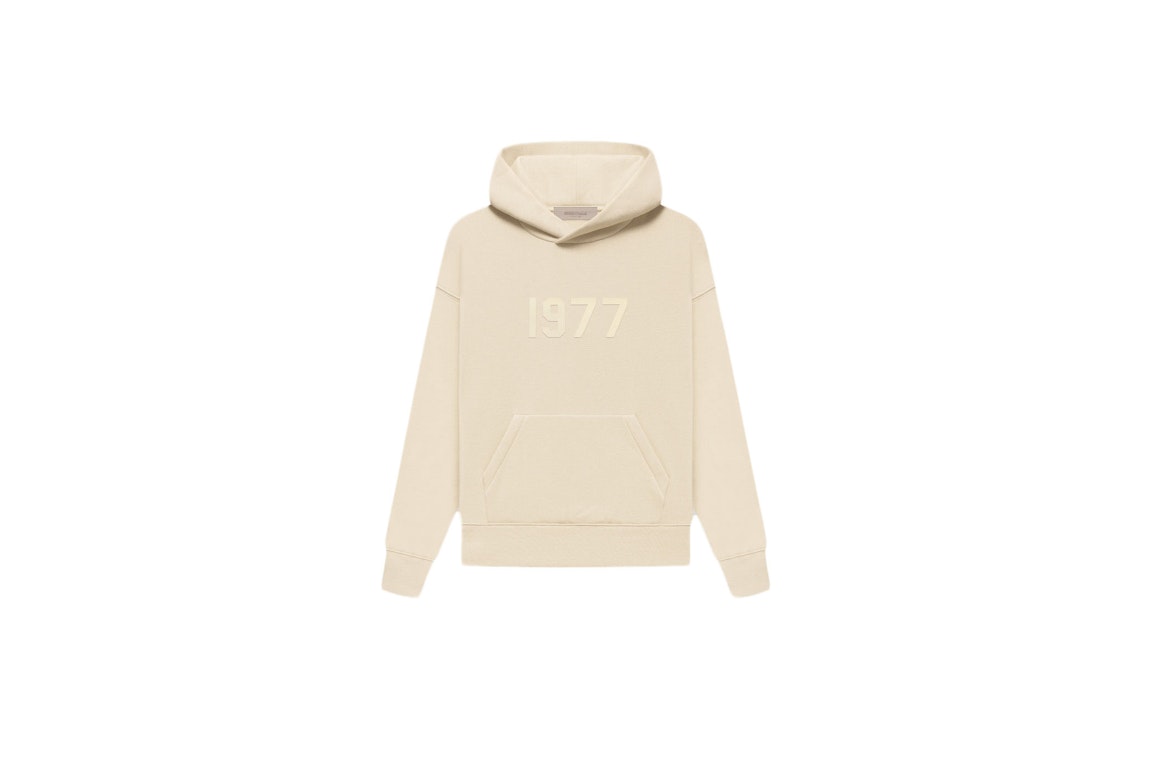 Pre-owned Fear Of God Essentials Kids Hoodie Egg Shell