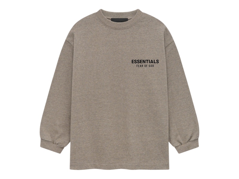 Fear of God Essentials Kids Jersey Long Sleeve Tee Heather