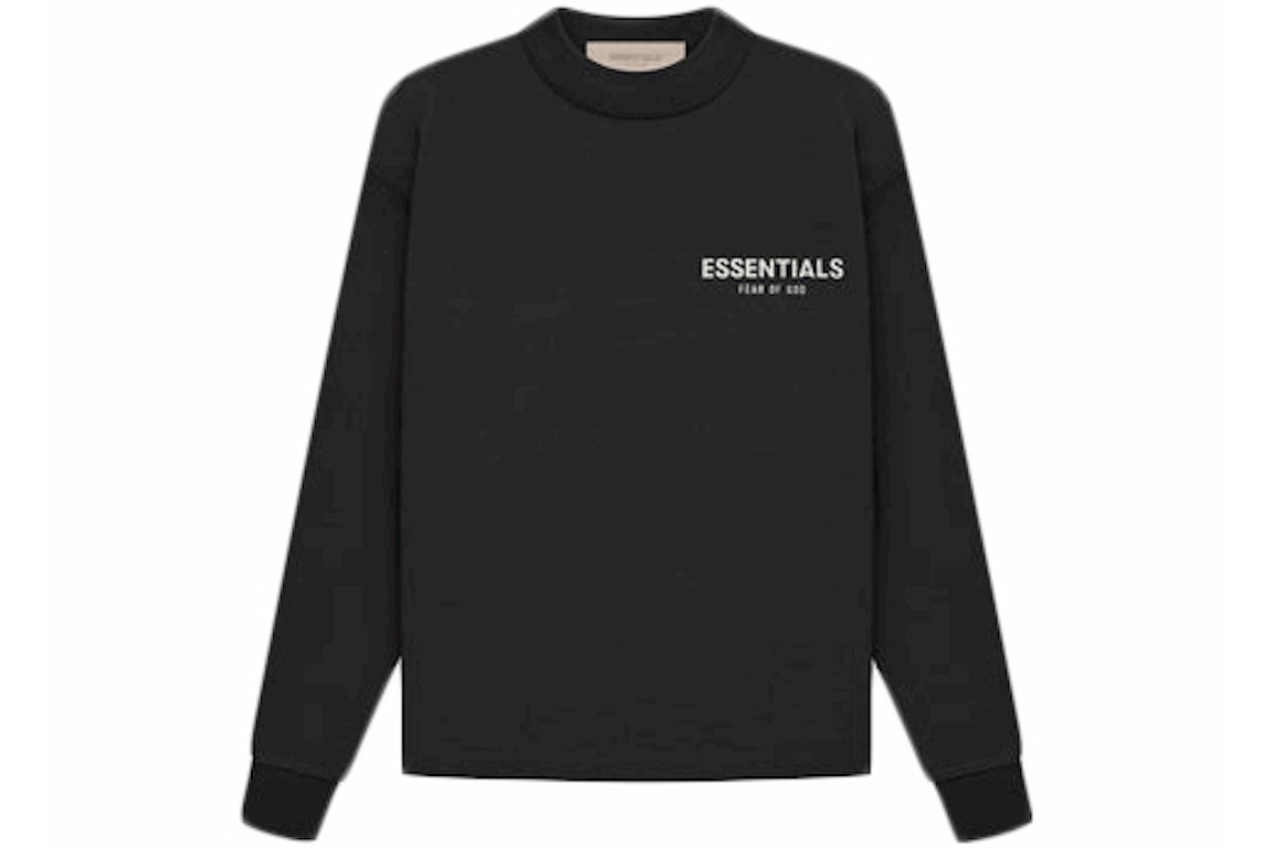 Pre-owned Fear Of God Essentials Kids L/s T-shirt (ss22) Stretch Limo