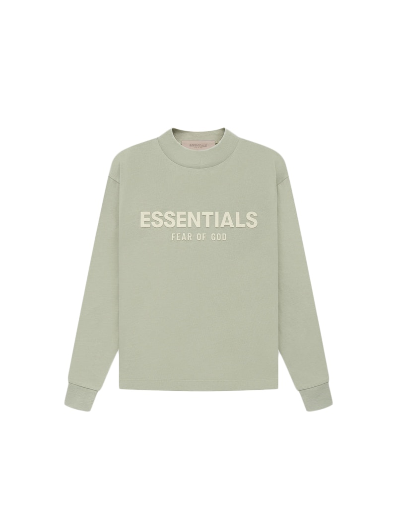 Fear of God Essentials Kids L/S T-shirt Seafoam Kids' - SS22 - US