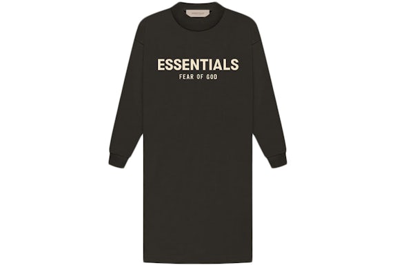 Fear of God Essentials Vestito T-shirt Bambino L/S Off Nero