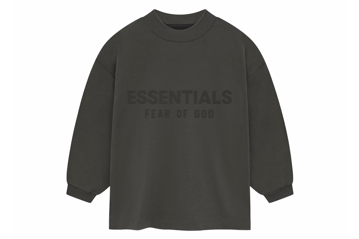 Pre-owned Fear Of God Essentials Kids L/s Tee Ink