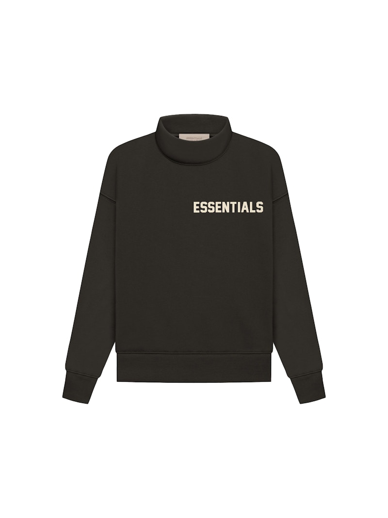 Fear of God Essentials Kid's LS Mockneck Off Black Kids' - FW22 - US