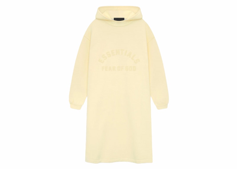 【ESSENTIALS】Nylon Fleece Hoodie/Garden Yellow Fear of God Essentials Kids Nylon Fleece Hooded Dress Garden