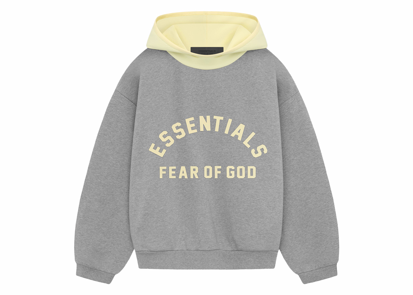 Fear of God Essentials Kids Nylon Fleece Hoodie Dark Heather ...