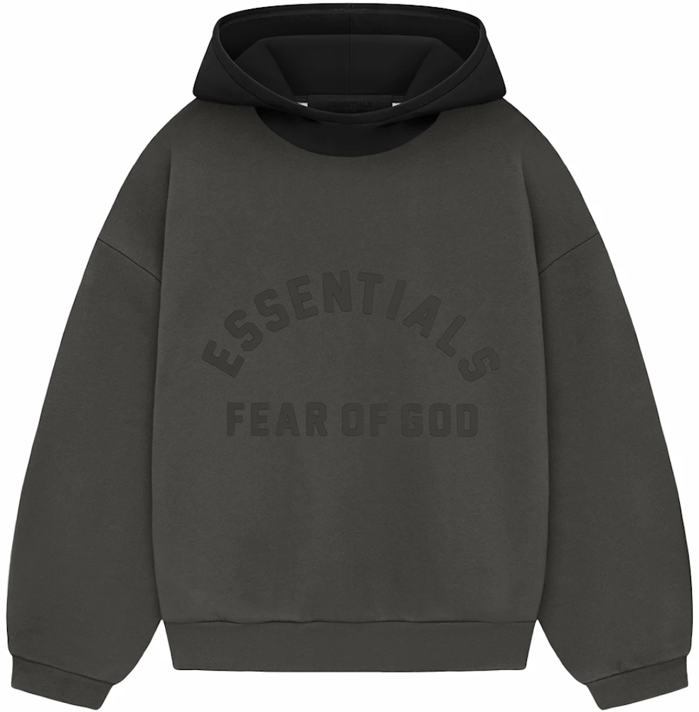 Fear of God Essentials Kids Nylon Fleece Hoodie Ink/Jet Black Kids ...