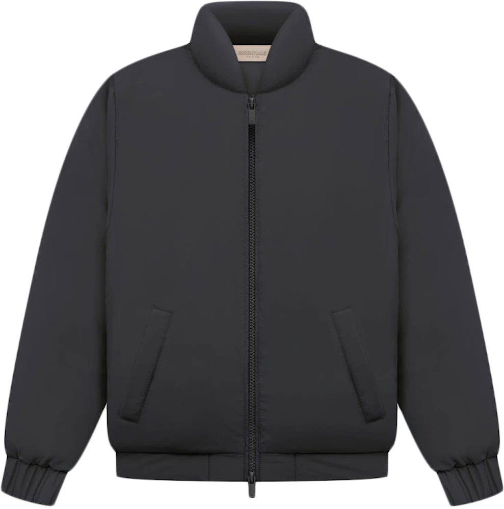 Essentials Boys Heavyweight Hooded Puffer Jacket, Black, Small