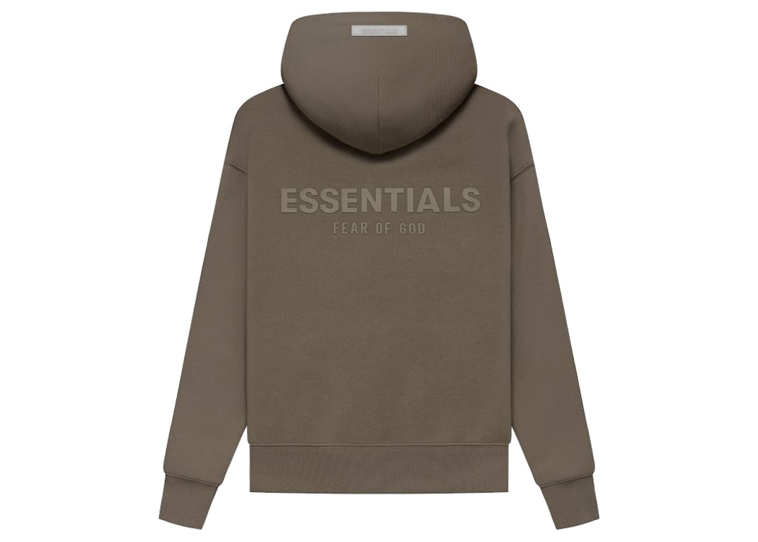 Pre-owned Fear Of God Essentials Kids Pullover Hoodie Harvest