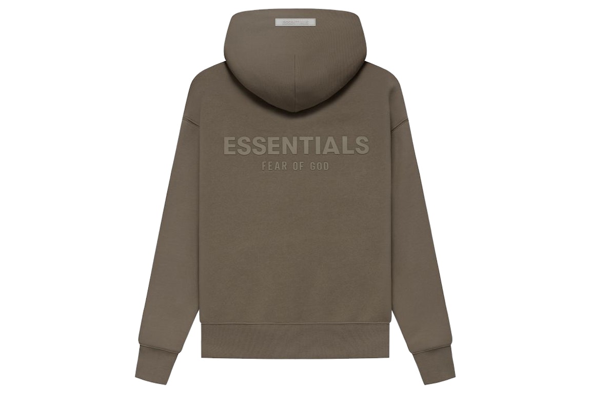 Pre-owned Fear Of God Essentials Kids Pullover Hoodie Harvest