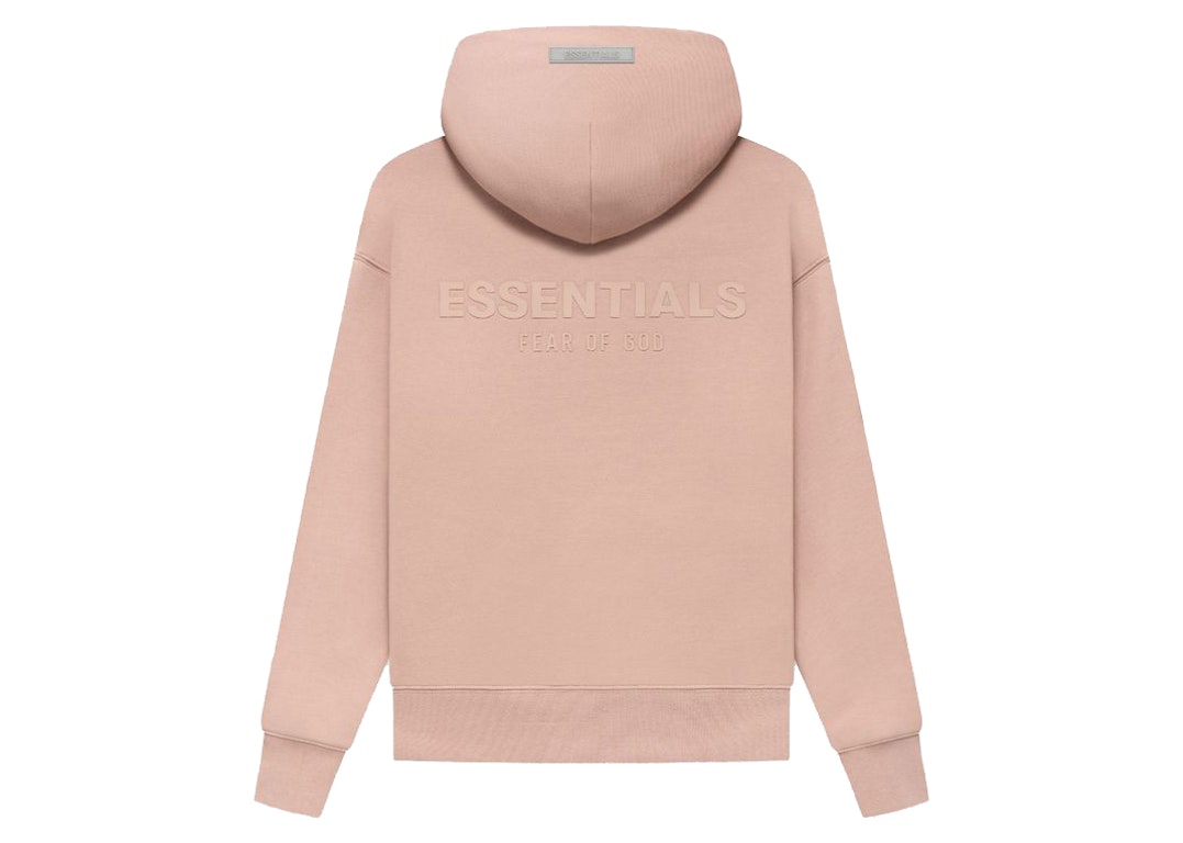 Pre-owned Fear Of God Essentials Kids Pullover Hoodie Matte Blush