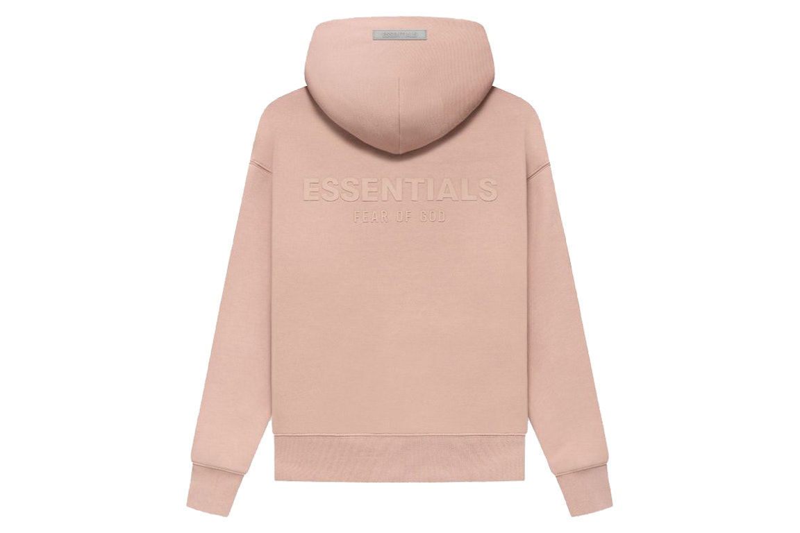 Pre-owned Fear Of God Essentials Kids Pullover Hoodie Matte Blush