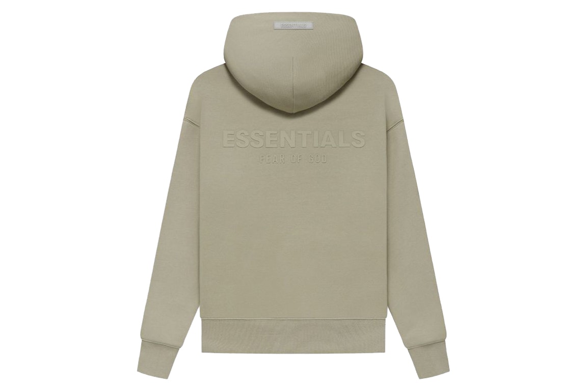 Pre-owned Fear Of God Essentials Kids Pullover Hoodie Pistachio