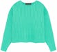 Fear of God Essentials Kids Raw Neck Sweater Mint Leaf