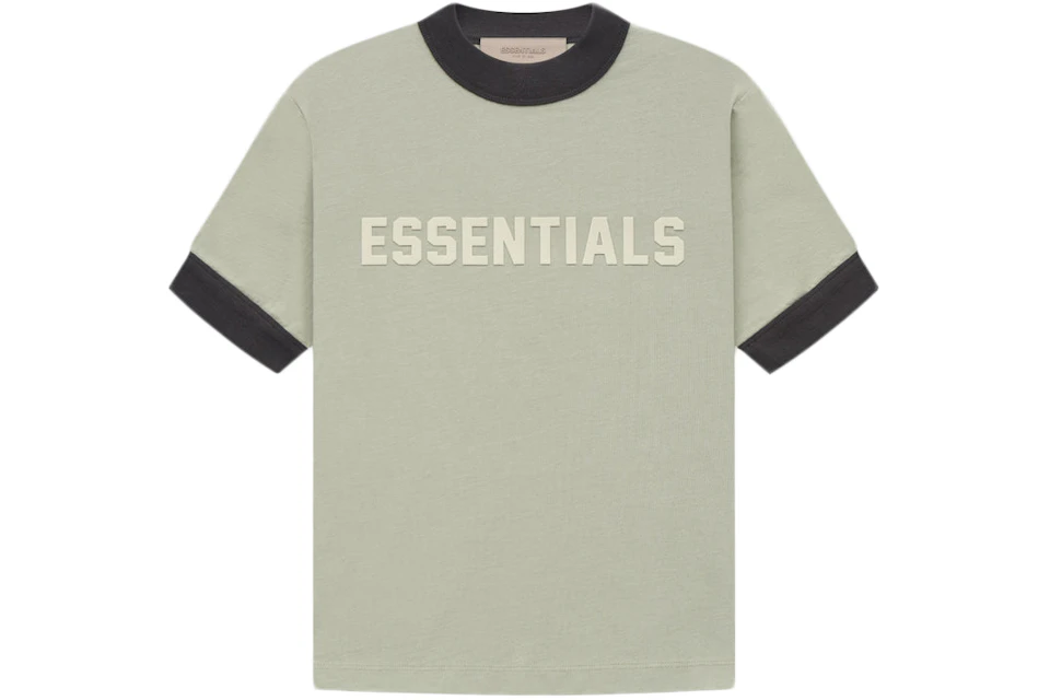 Fear of God Essentials Kids Ringer T-shirt Seafoam
