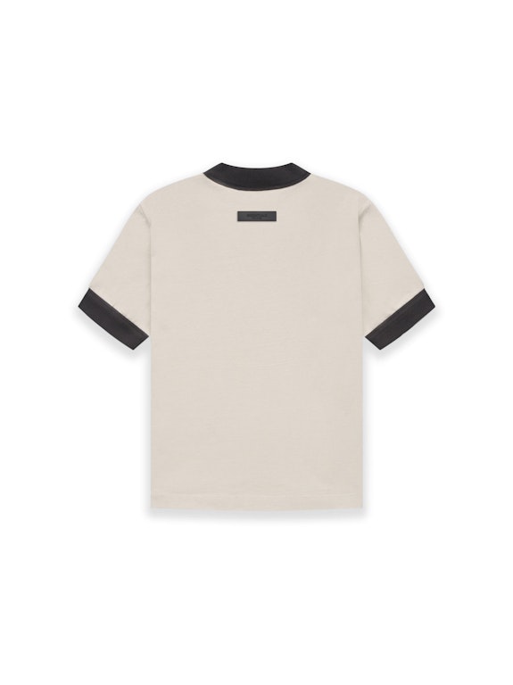Pre-owned Fear Of God Essentials Kids Ringer T-shirt Wheat
