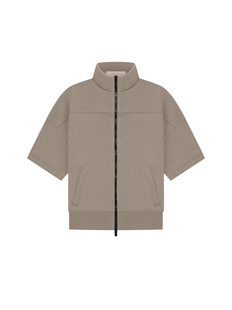Pre-owned Fear Of God Essentials Kids Short Sleeve Jacket In Desert Taupe