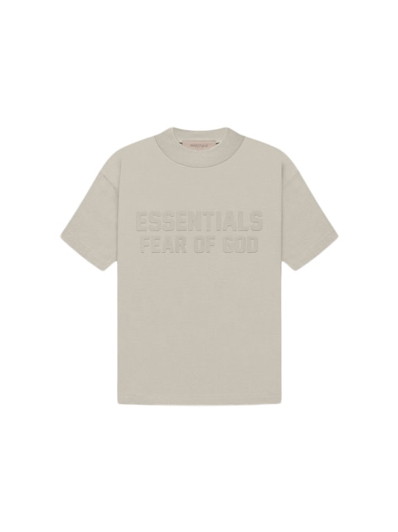 Pre-owned Fear Of God Essentials Kids S/s T-shirt Smoke