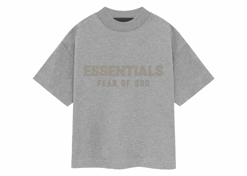 Fear of God Essentials Kids S/S Tee Dark Heather Oatmeal Kids