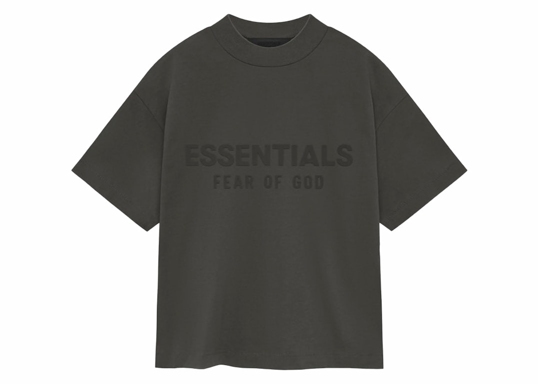 Pre-owned Fear Of God Essentials Kids S/s Tee Ink