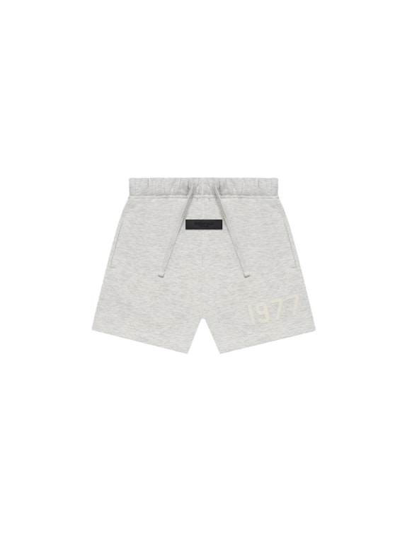 Pre-owned Fear Of God Essentials Kids Short Light Oatmeal