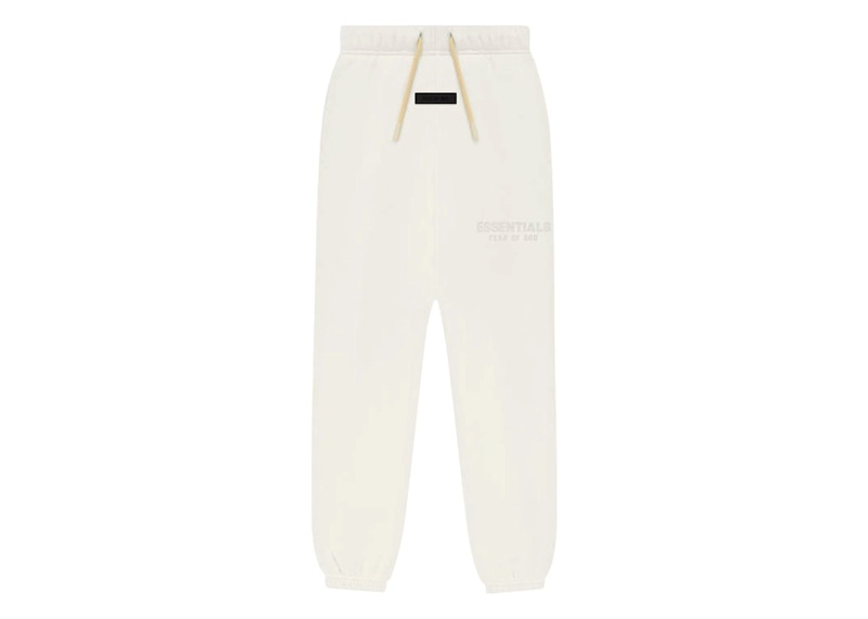 Pre-owned Fear Of God Essentials Kids Sweatpant In Cloud Dancer
